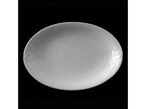 Podnos oválný 36 cm, bílý porcelán, Melodie, G. Benedikt