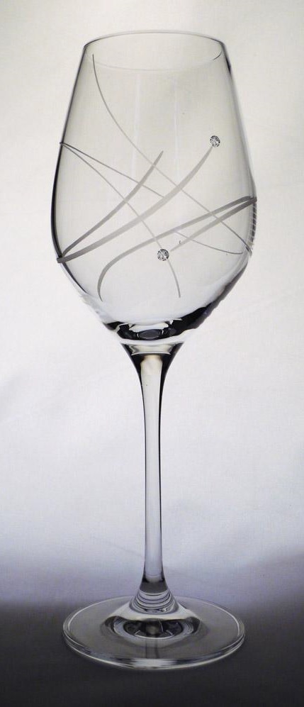 Rona w. Swarovski Elements Sklenice na bílé víno, Celebration 360 ml, Swarovski Elements, (2 ks)