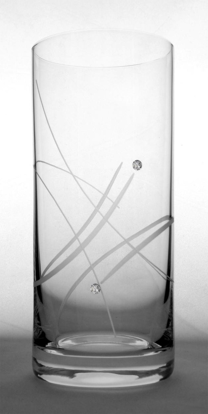 Rona w. Swarovski Elements Sklenice na nealko, long drink, 250 ml, Swarovski Elements, (6 ks)