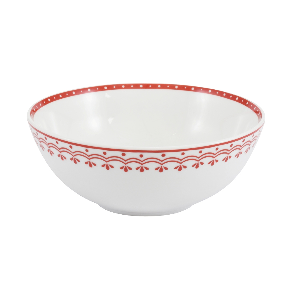 Miska, 16 cm, HyggeLine, červená, Leander, český porcelán Bez monogramu: Bez monogramu