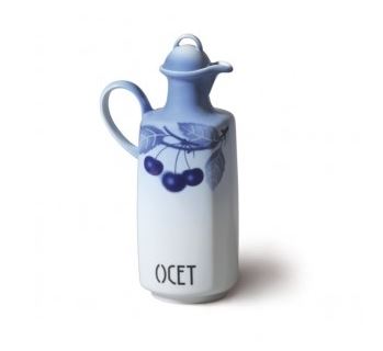 Thun 1794 Láhev na ocet, český porcelán, 500 ml, Saphyr, modré třešně, Thun