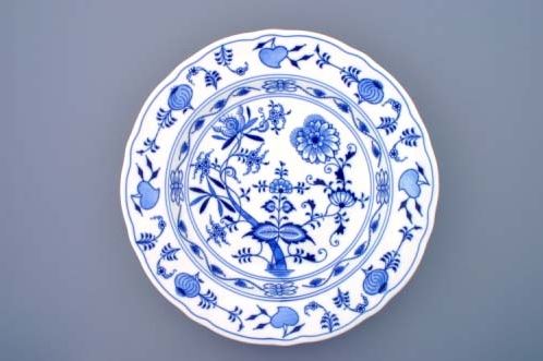 Český porcelán, a.s., Dubí Mísa kulatá hluboká, 34 cm, cibulák, Český porcelán