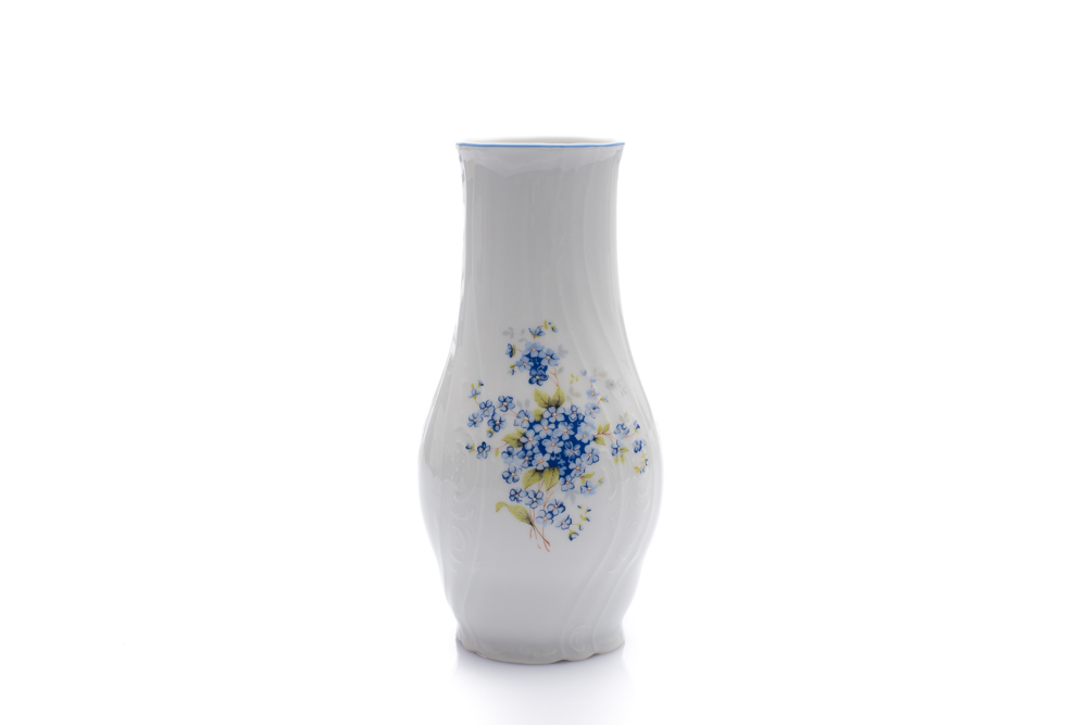 Thun 1794 Váza, 19 cm, český porcelán, Bernadotte, pomněnky, Thun
