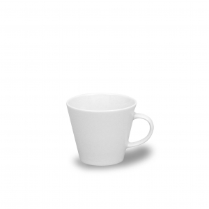 Šálek na kávu s podšálkem, bílý, 200 ml, český porcelán, Thun Tom