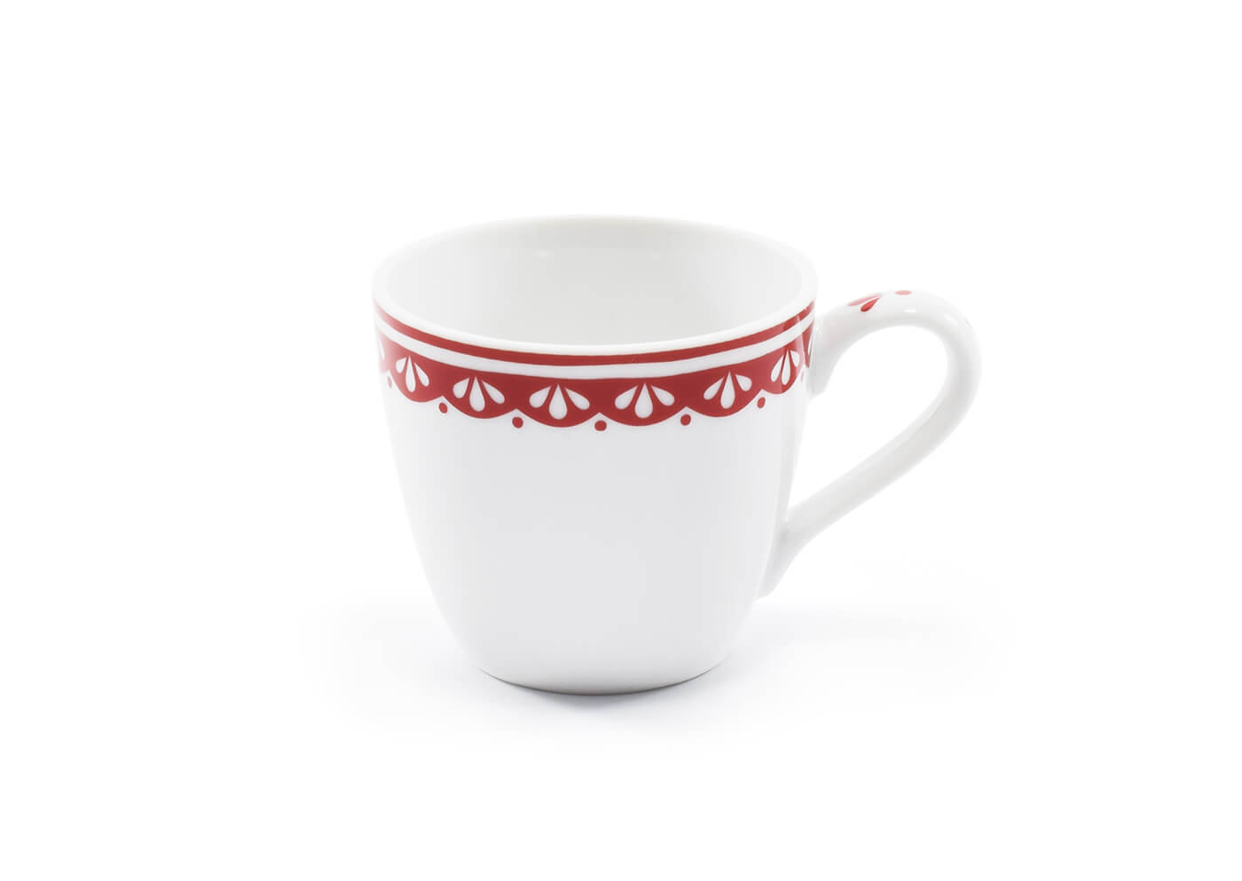 Šálek na espresso, 0,07 l, HyggeLine, červená, Leander, český porcelán Bez monogramu: Bez monogramu