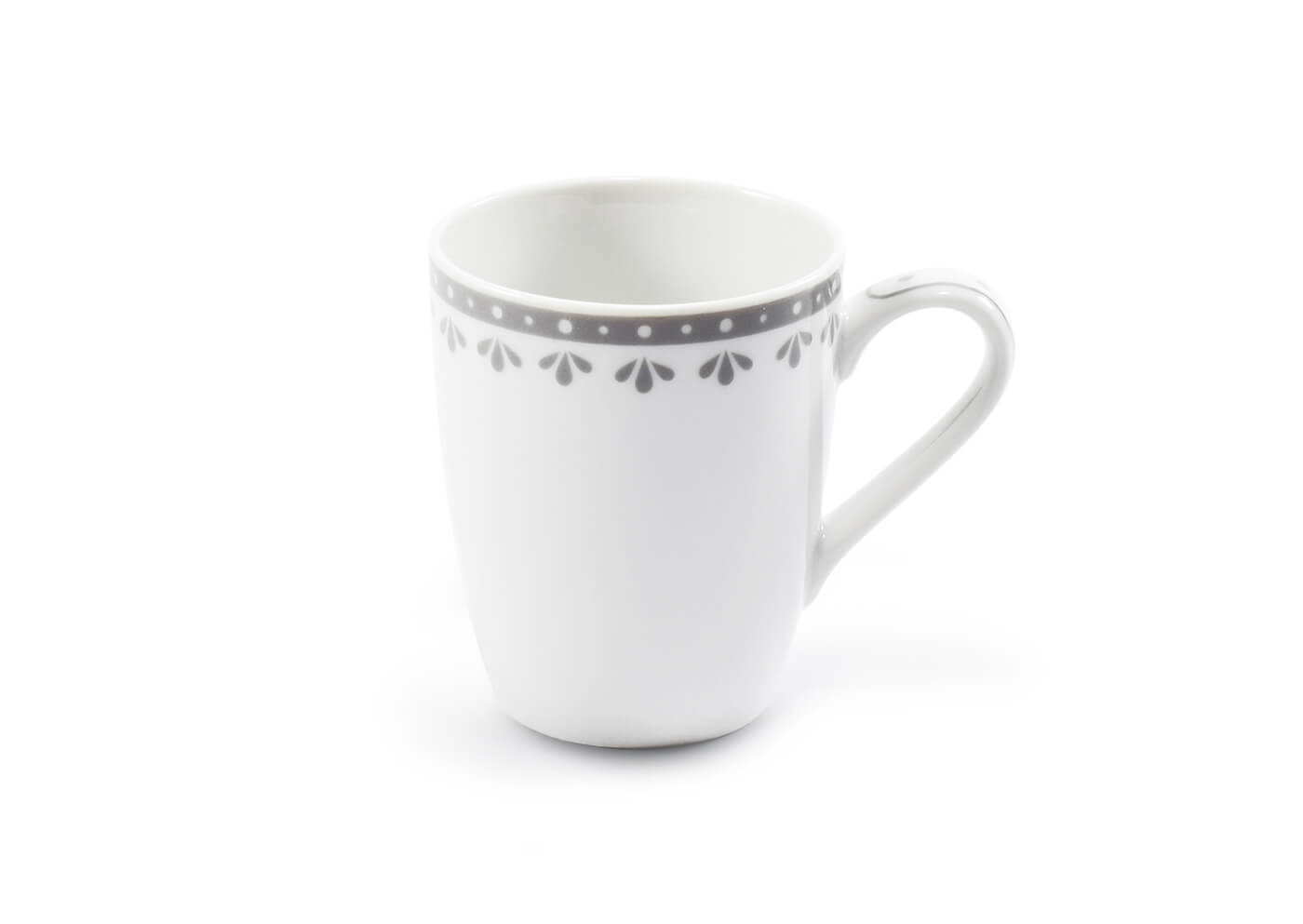 Šálek na espresso, 0,09 l, HyggeLine, šedá, Leander, český porcelán Bez monogramu: Bez monogramu