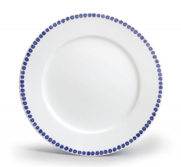 Thun 1794 Mělký talíř, 26 cm, Odense, modrá, karlovarský porcelán, Thun