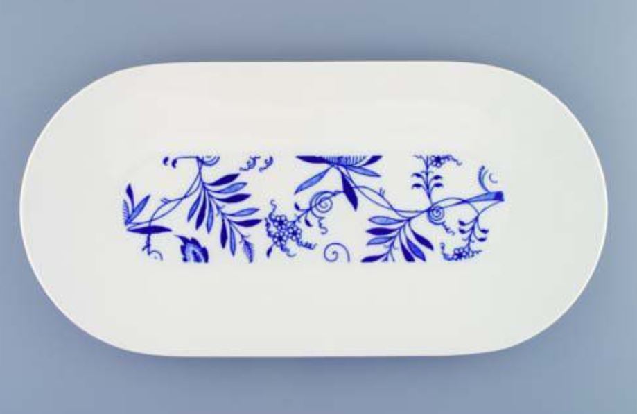 Český porcelán, a.s., Dubí Bohemia Cobalt, mísa oválná, velká, 41 cm, porcelán, Dubí