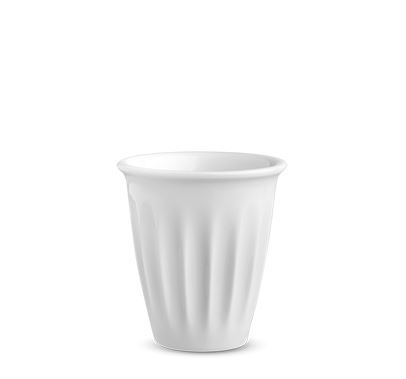 Hrnek na kávu s sebou, 140 ml, porcelán, G. Benedikt, bílý