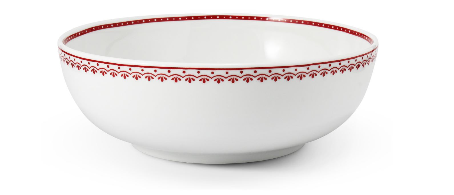 Mísa salátová, 30 cm, český porcelán, Hyggeline, červená, Leander