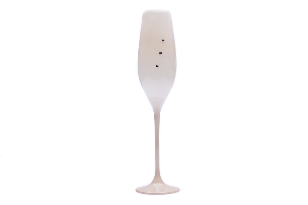 Rona w. Swarovski Elements Sklenice na šampaňské White, 210 ml (2 ks)