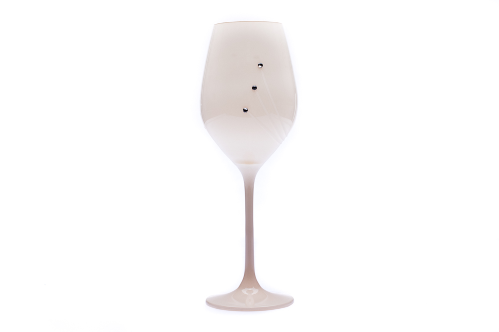 Rona w. Swarovski Elements Bílé sklenice na víno, 360 ml, Swarovski Elements, (2 ks)