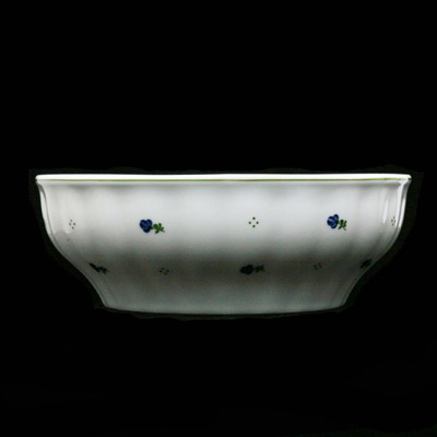 Mísa válcová, porcelán, modré kytičky, 26 cm, G. Benedikt