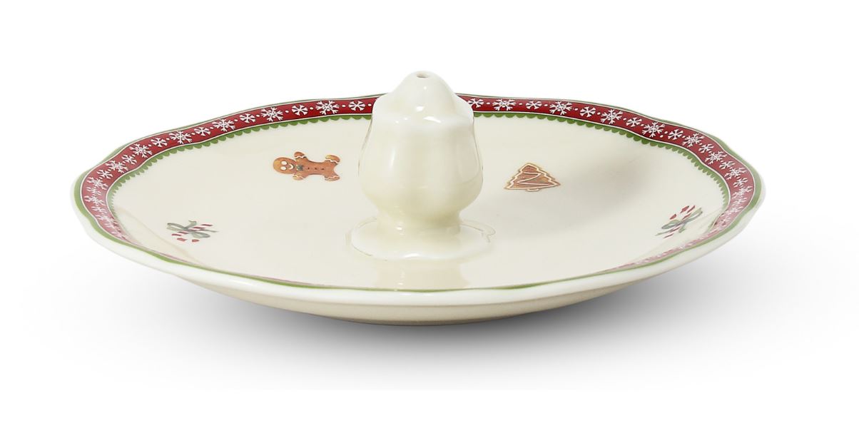 Stojánek na vonnou tyčinku, perníčky, vánoční porcelán, Leander