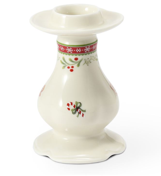 Svícen, 10 cm, perníčky, vánoční porcelán, Leander