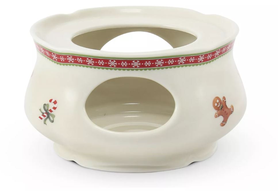 Ohřívač pod konvici, 12 cm, perníčky, vánoční porcelán, Leander