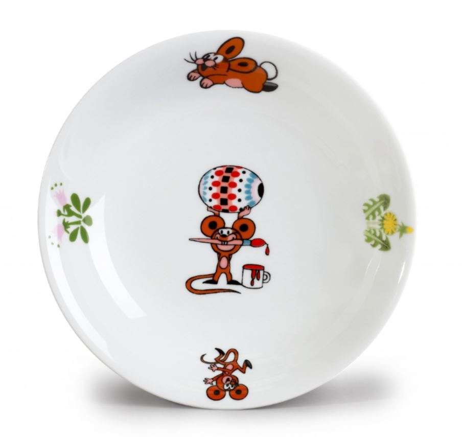 Thun 1794 Krteček a Velikonoce, hluboký talíř, 20 cm, český porcelán, Thun