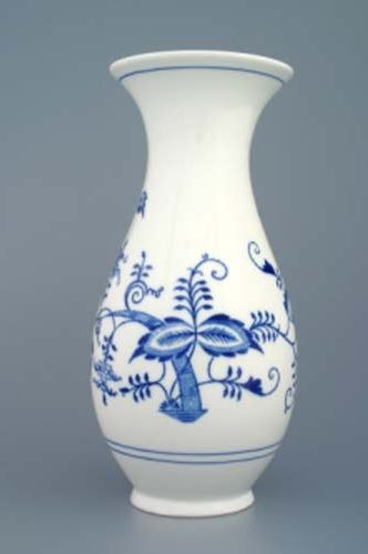 Český porcelán, a.s., Dubí Váza 25,5 cm, cibulák, Český porcelán