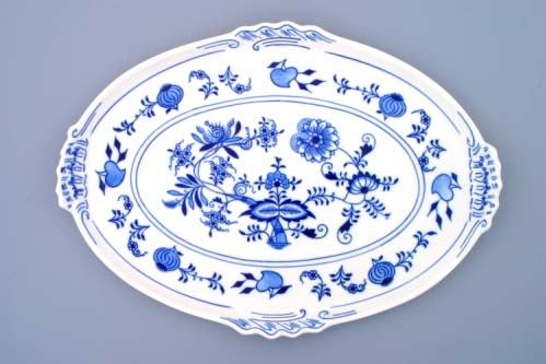 Český porcelán, a.s., Dubí Podnos oválný  39 x 27 cm, cibulák, Český porcelán
