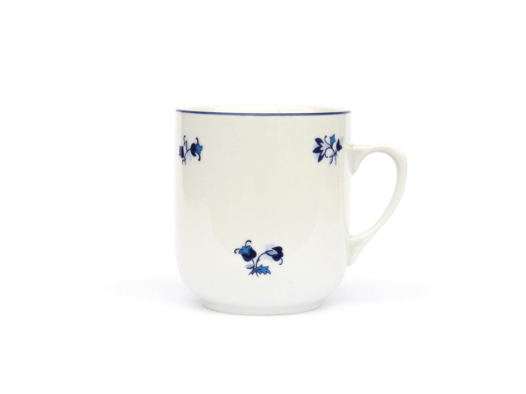 Český porcelán, a.s., Dubí Hrnek Trojka, 300 ml, Český porcelán, Dubí, modrá házenka