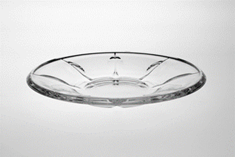 Skleněný talíř, 19 cm, český křišťál, Crystal Bohemia