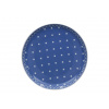 Tom, talíř dezertní 19, modré puntíky, český porcelán, Thun