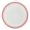 HyggeLine, talíř hluboký, 22 cm, červená, Leander, český porcelán