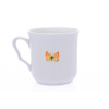 Hrnek Karel, 0,27 l, Český porcelán Dubí, louka a motýlci.