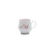 Hrnek Jonáš, český porcelán, Bernadotte, 310 ml, růže, růžový proužek, Thun