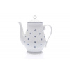 Konvice kávová s víčkem, český porcelán, Verona, 1,25 l, modrá valbella, G. Benedikt