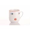 Hrnek Trojka, 300 ml, Český porcelán, Dubí, házenka s červeným proužkem