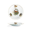 talíř mělký, myslivecký motiv s liškou, český porcelán, 25 cm