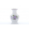 porcelánová váza v dekoru fialek 135 mm český porcelán