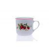 porcelánový vařák s motivem jahod 650 ml český porcelán