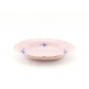 Mísa oválná Amis 26 cm, modré květiny, růžový porcelán, Leander