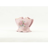 Stojánek na ubrousky 8,5 cm, Sonáta, růžový porcelán, květiny, Leander
