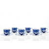 šálky a podšálky modré třešně tom 170 ml český porcelán