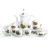 Mary Anne, kávová souprava, myslivecký porcelán, Leander, 15 d.