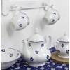 Konvice čajová, 1,20 l, český porcelán, Modrohrátky, Leander2