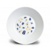 Tom PR, talíř hluboký, lístky, 22 cm, český porcelán, Thun2