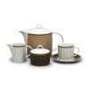 Čajová souprava, Ella, perličky, porcelán Thun, 15 d.