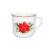 Hrnek Vařák, 0,65 l, Poinsettia, Český porcelán Dubí