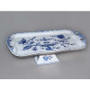Podnos Aida obdélníkový na noze  45 x 25 cm, cibulák, Český porcelán