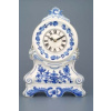 Krbové hodiny s růžemi / se strojkem, 28 cm, cibulák, Český porcelán