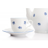 Kávová souprava Ophelia, český porcelán, modré házenky, Thun RZ, 15 d.