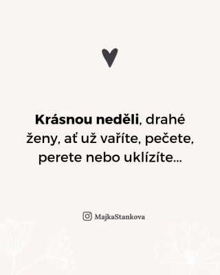 Asi tak... 🤔 A jakou neděli máte vy? #zivotzeny #prynedele #majkastankova #mama4