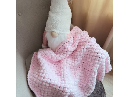 puffy deka baby ruzova