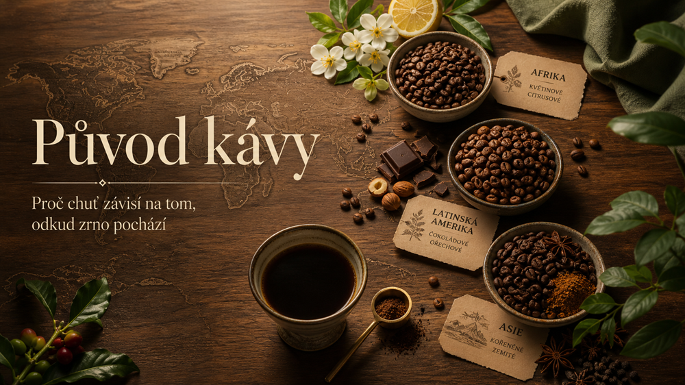 Původ kávy — proč chuť závisí na tom, odkud zrno pochází
