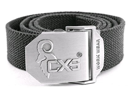 1207 opasek cxs navah cerny 4 cm 150cm textilni spona s logem cxs
