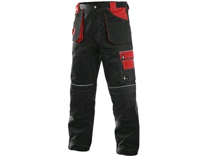 Kalhoty CXS ORION TEODOR, zimní, pánské, černo-červené (Velikost 60-62)